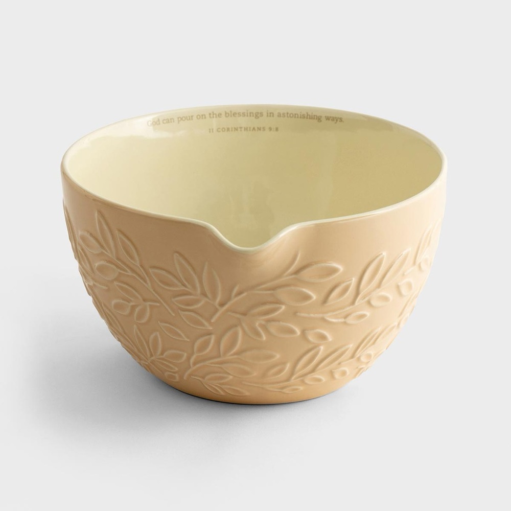 Mary and Martha ceramic mixing bowl